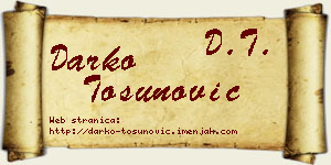 Darko Tosunović vizit kartica
